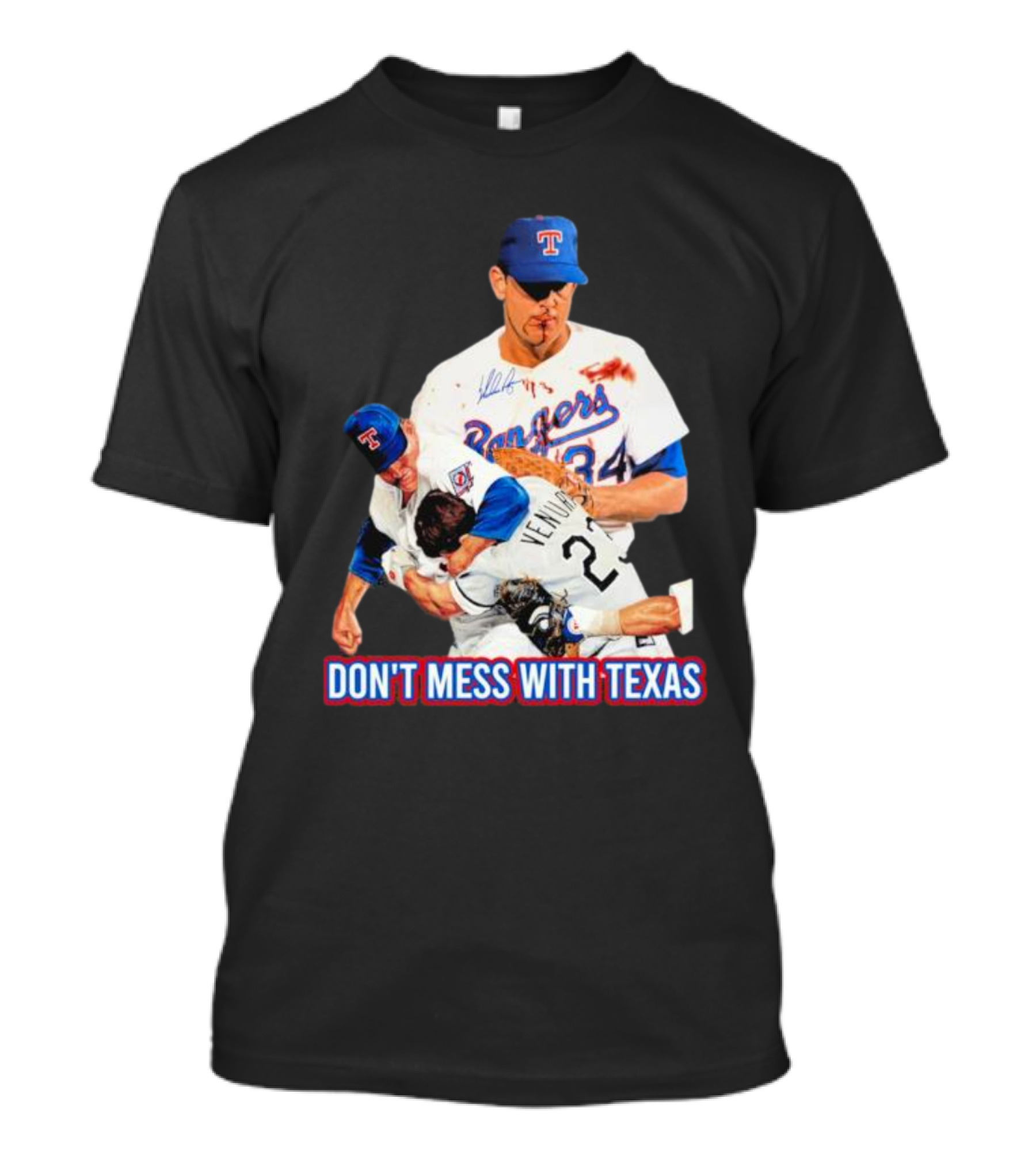 Nolan Ryan Texas Rangers Don’t Mess With Texas Ventura Fight T-Shirt