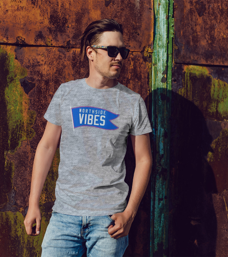 Northside Vibes Chicago Blue Flag T-Shirt