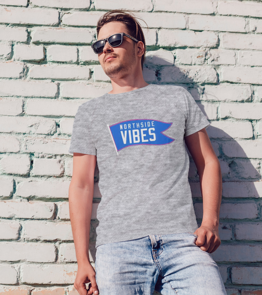 Northside Vibes Chicago Blue Flag T-Shirt
