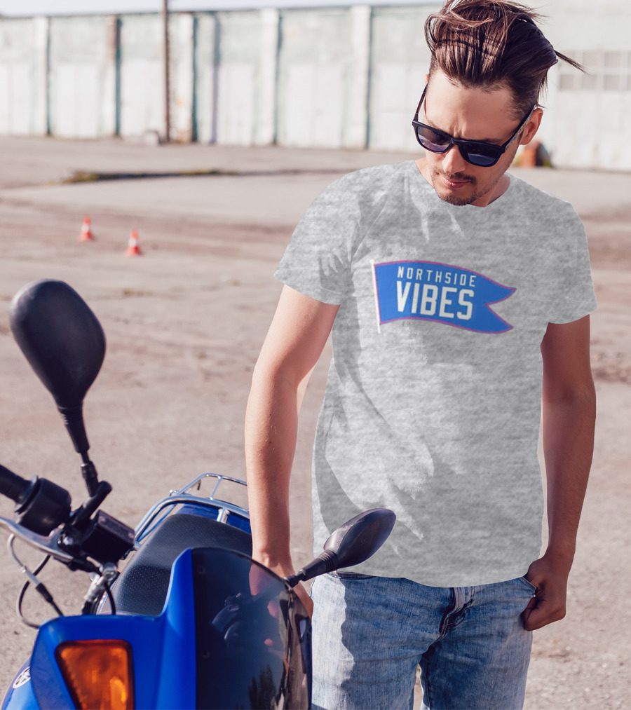 Northside Vibes Chicago Blue Flag T-Shirt