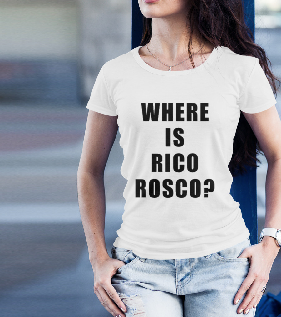 Dave Portnoy Where Is Rico Rosco Question Text T-Shirt
