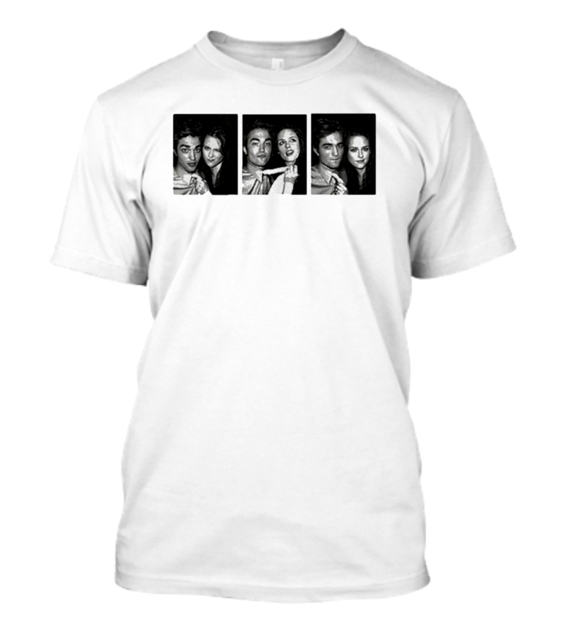 Robert Pattinson Kristen Stewart Photo Booth Strip T-Shirt