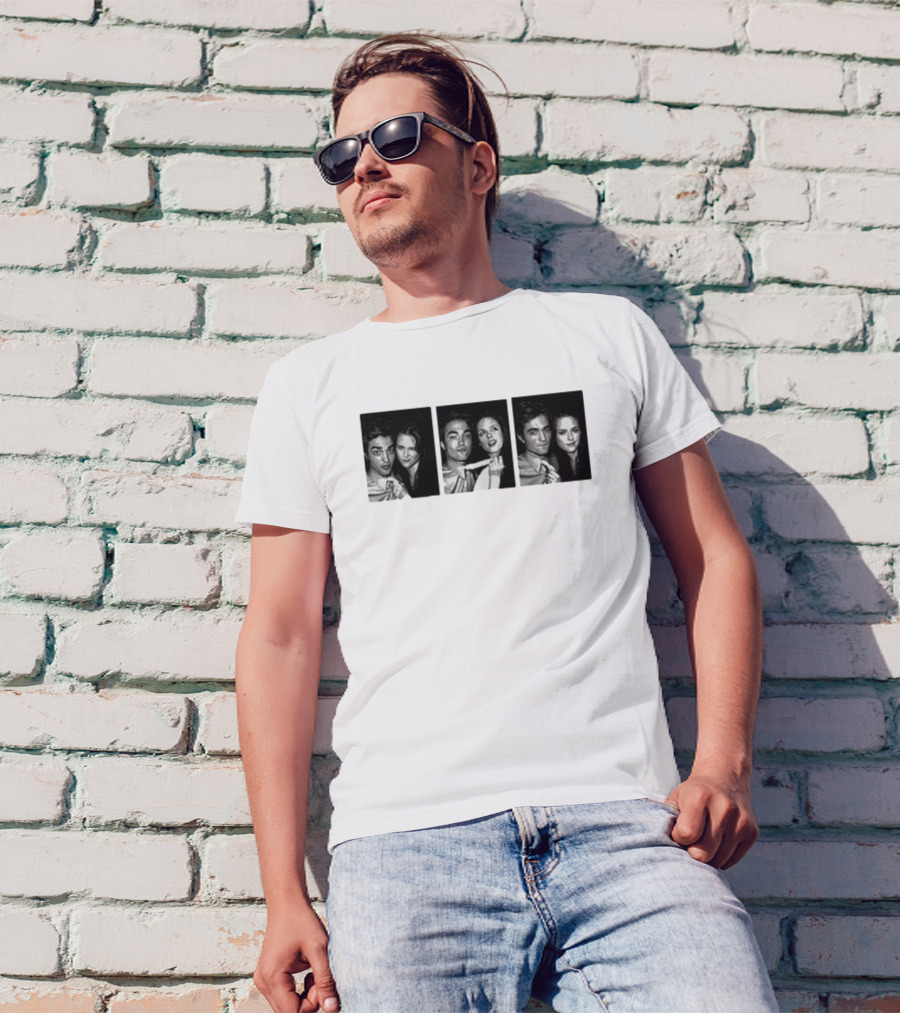 Robert Pattinson Kristen Stewart Photo Booth Strip T-Shirt