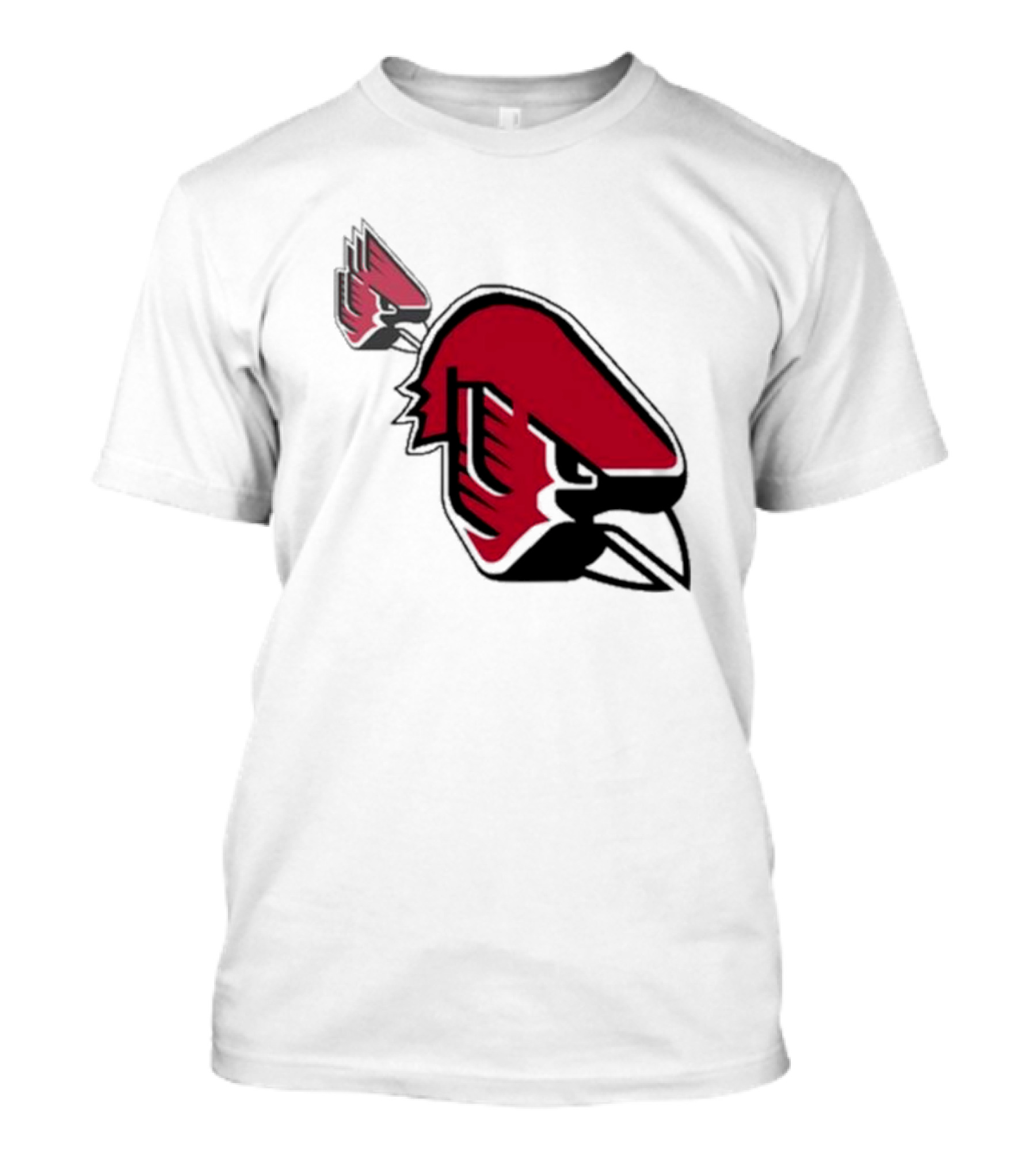 Ball State Cardinal With A Mustache Logo Concept T-Shirt