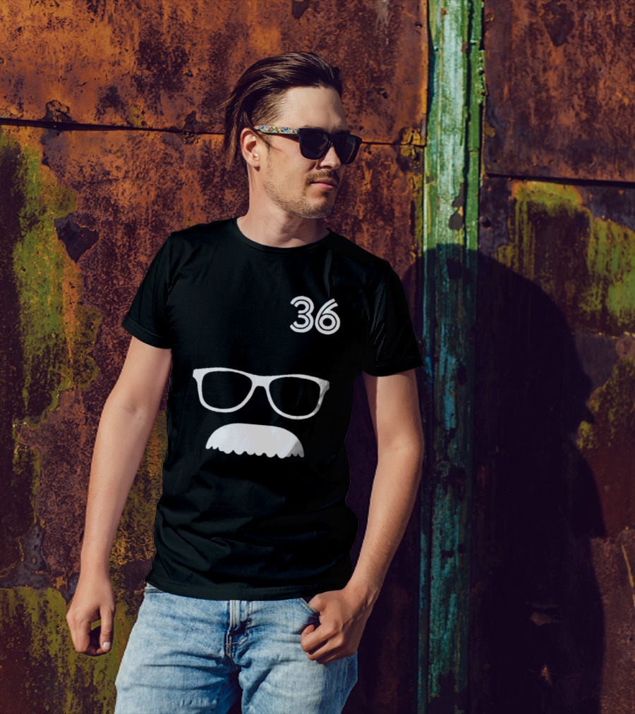 Trending Jays Fans Wearing 36 Davis Schneider Glasses And Moustache T-Shirt