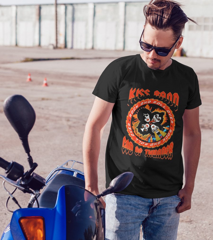 Kiss Band Rock And Roll Over God Of Thunder T-Shirt