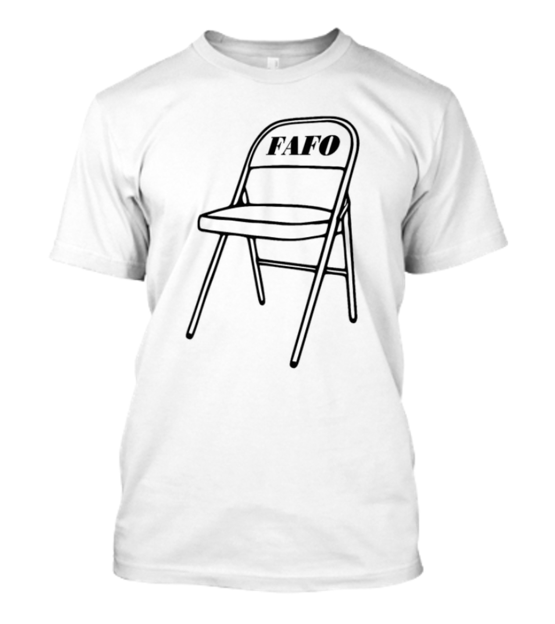 FAFO Folding Chair Alabama Meme Boat Brawl T-Shirt