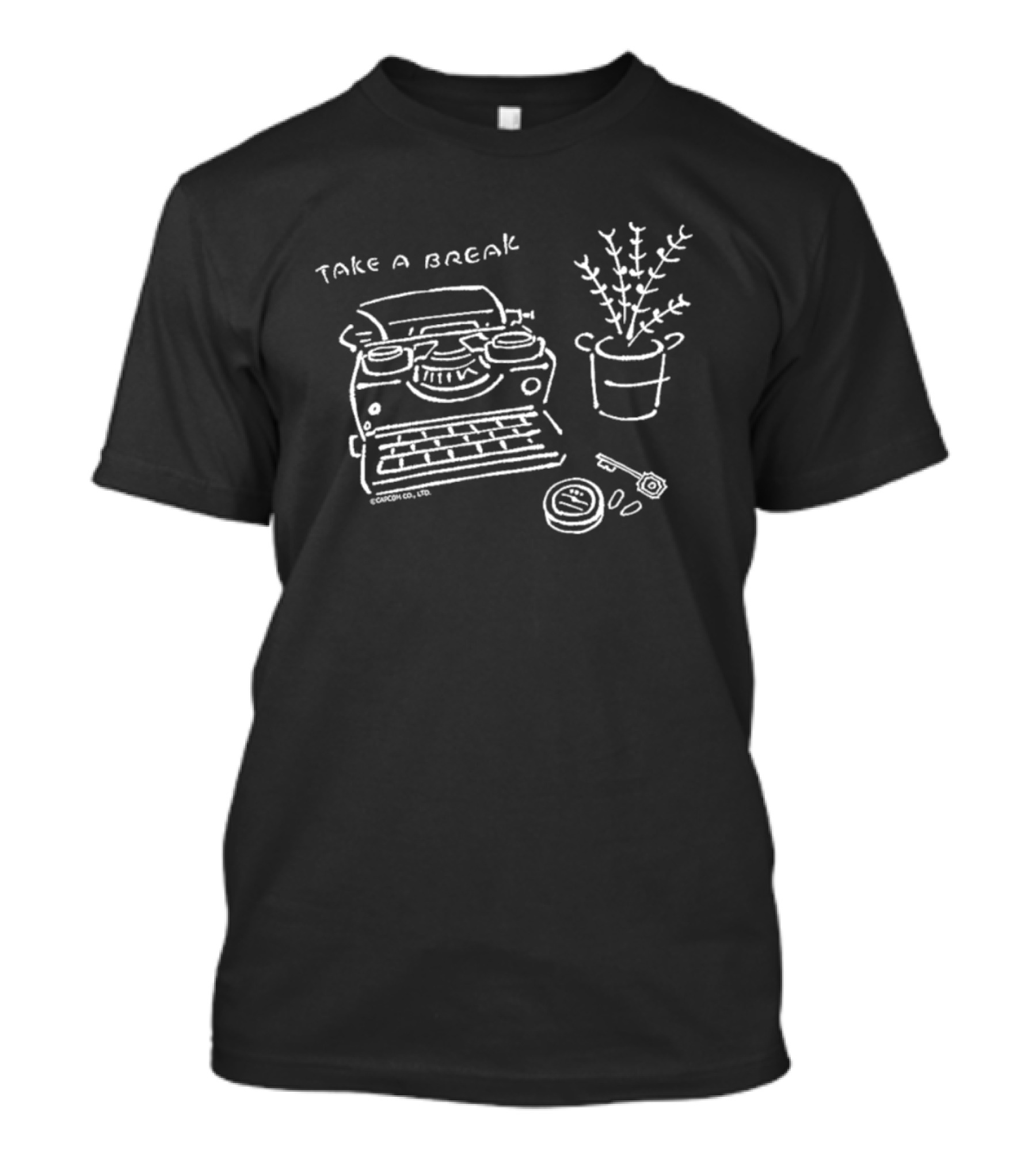 Take A Break Resident Evil Typewriter Line T-Shirt