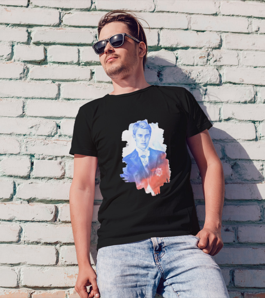 Your Royal Highness Portrait In Blue And Red Tones T-Shirt