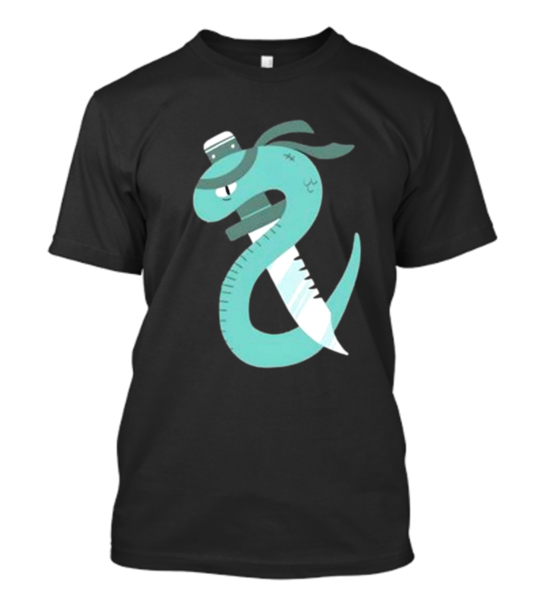 Eat More Snakes Karate Snake With Sushi Headband T-Shirt