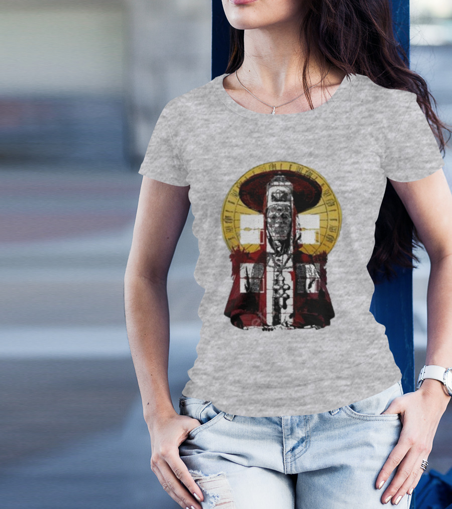 Dozens Of Rebel Moon Roman Numeral Halo Clergyman T-Shirt