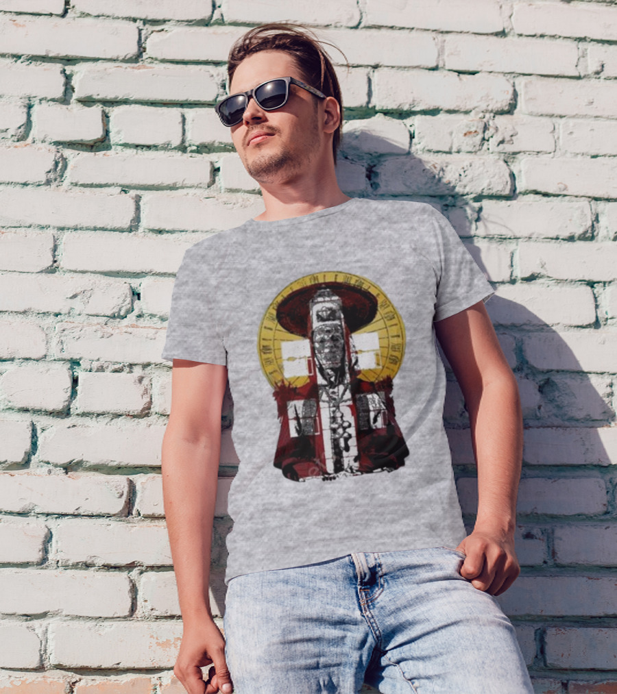 Dozens Of Rebel Moon Roman Numeral Halo Clergyman T-Shirt