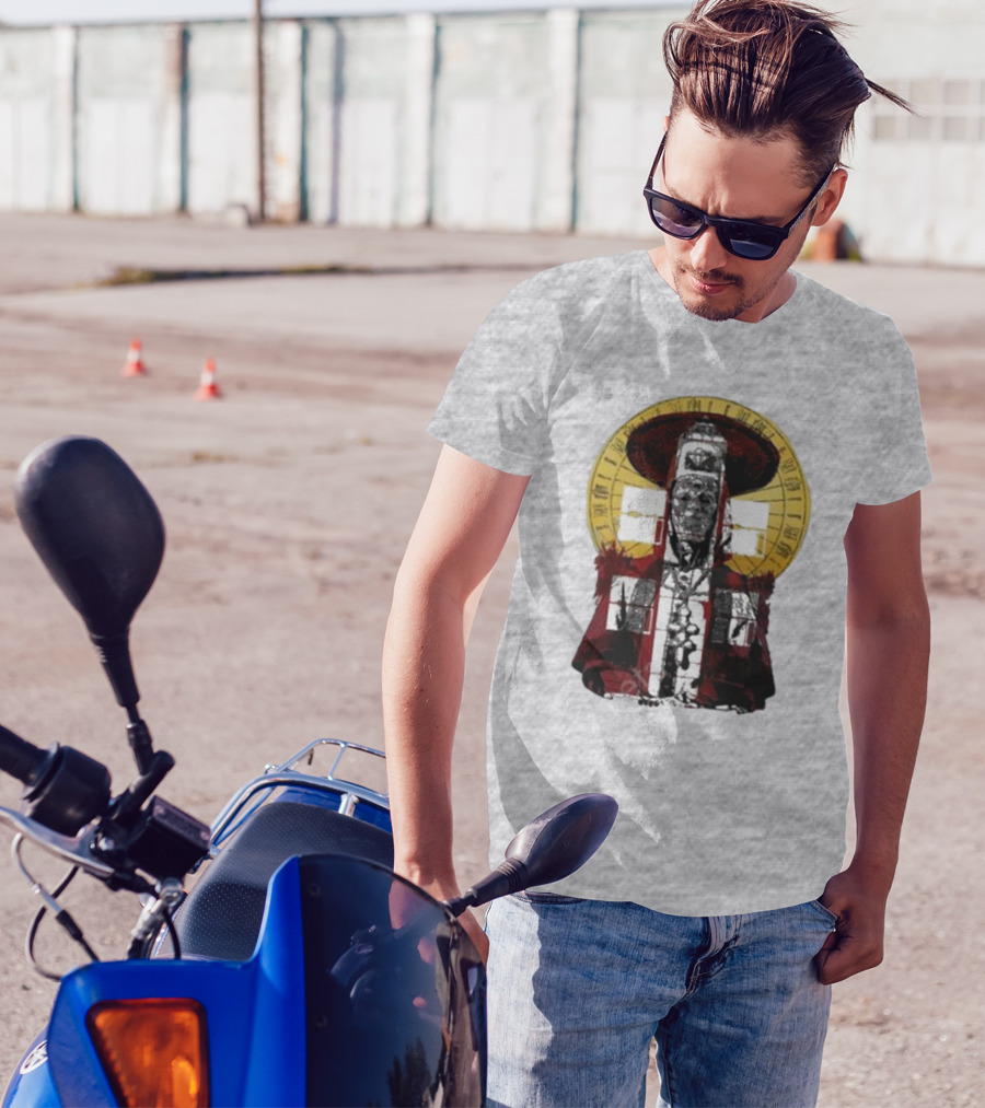 Dozens Of Rebel Moon Roman Numeral Halo Clergyman T-Shirt