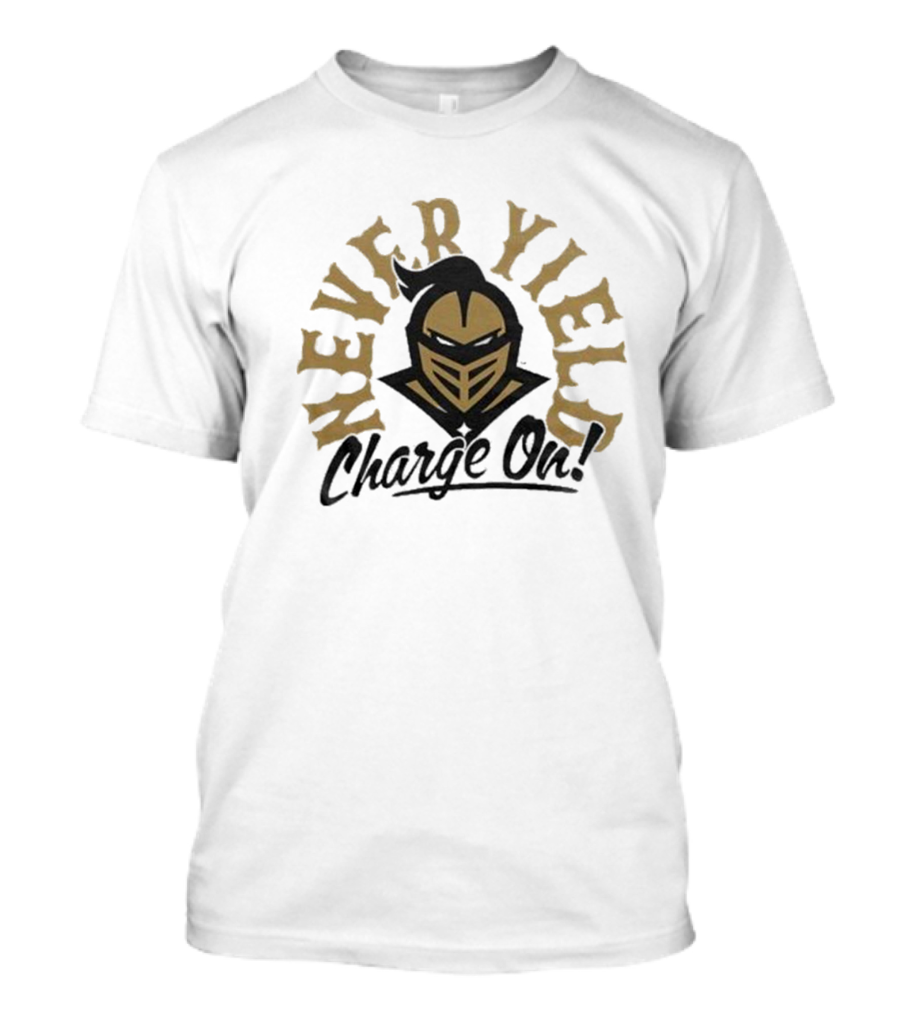 Never Yield UCF Knights Charge On T-Shirt