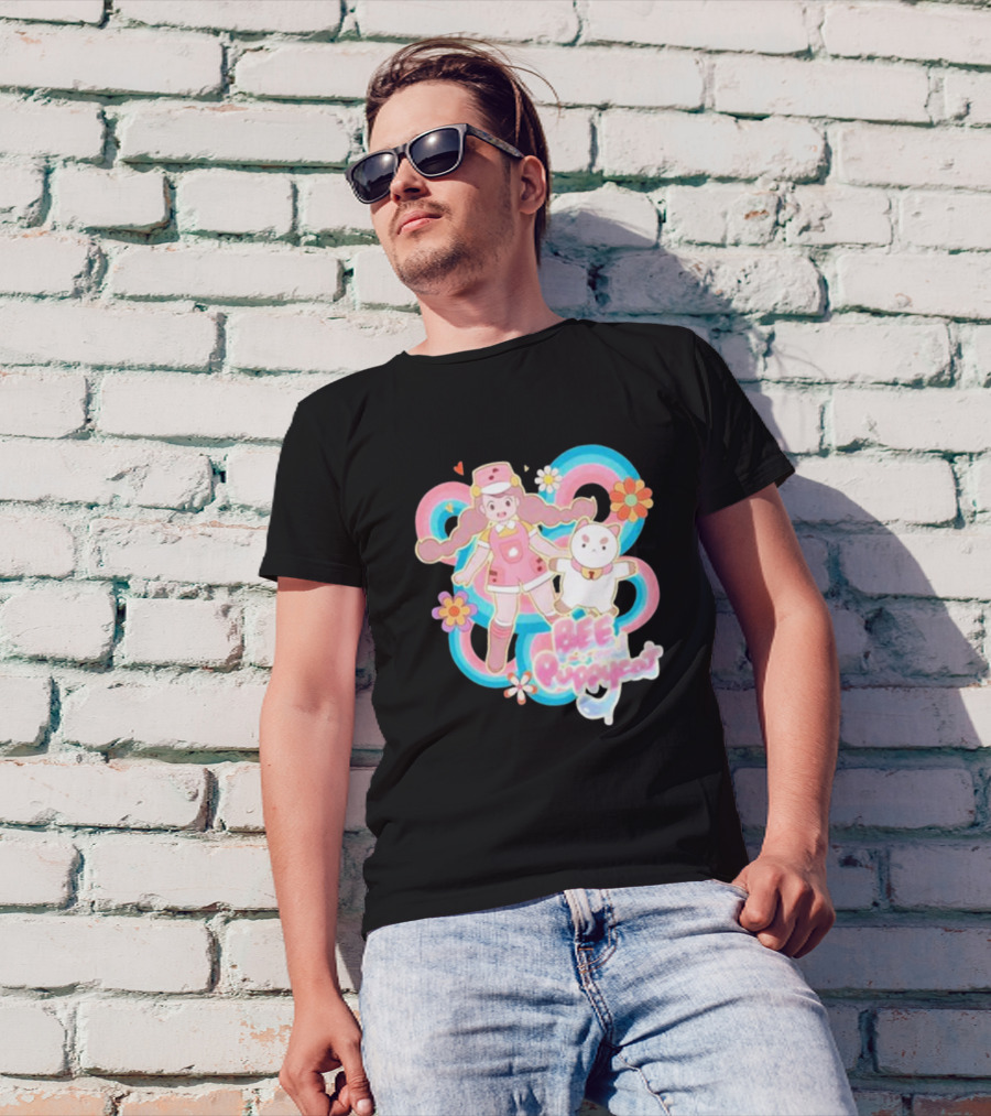 Bee And Puppycat Sunkissed Space Floral Friendship Adventure T-Shirt