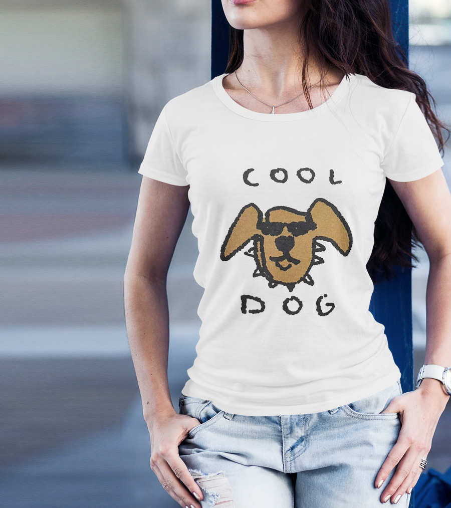COOL DOG Sunglasses Head T-Shirt