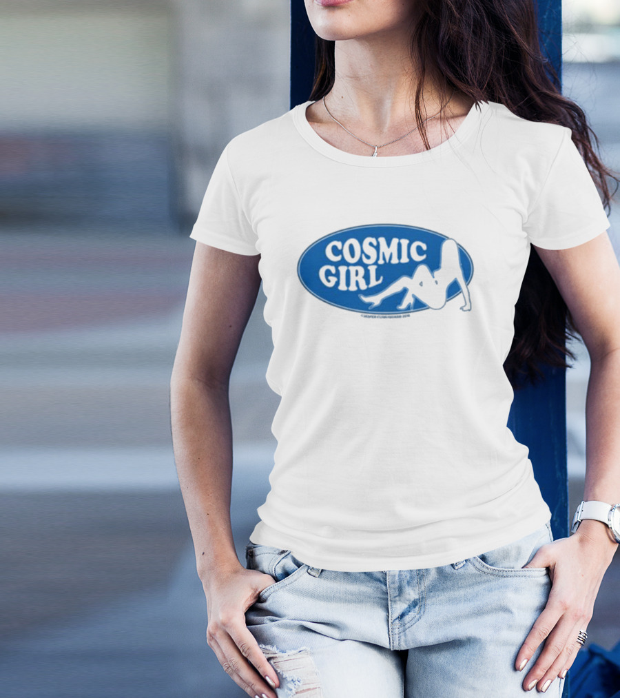 Danahleya Wearing Jasper Cunningham Cosmic Girl T-Shirt