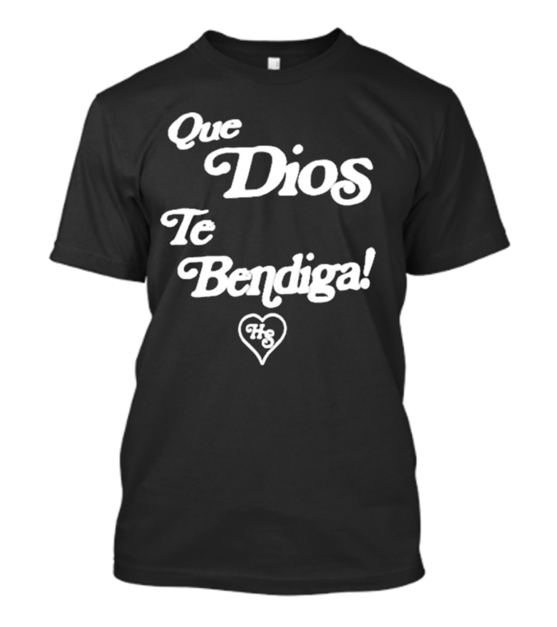 Heaven Sent Que Dios Te Bendiga HS Heart T-Shirt