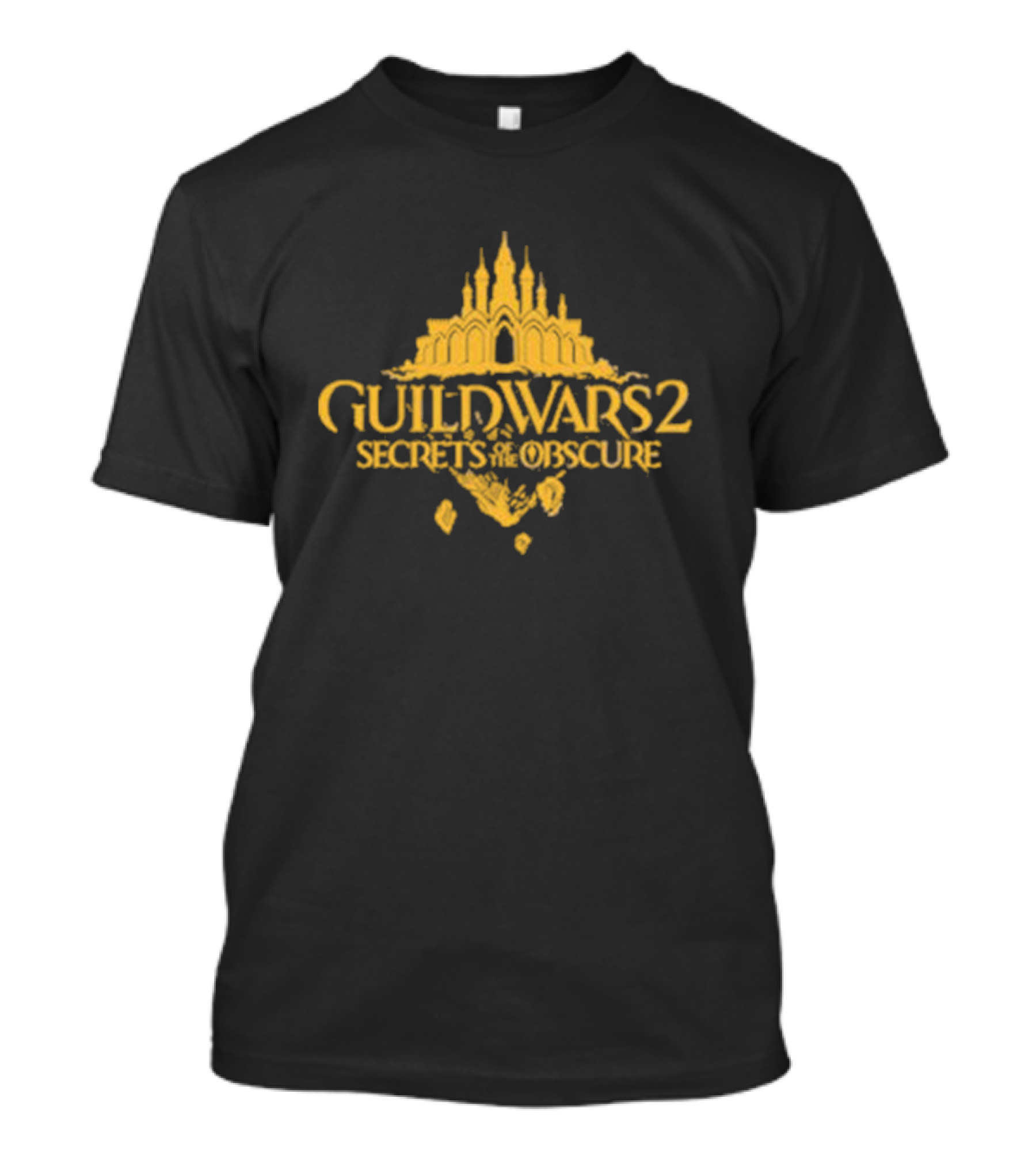 Guild Wars 2 Secrets Of The Obscure Castle Silhouette Fantasy T-Shirt
