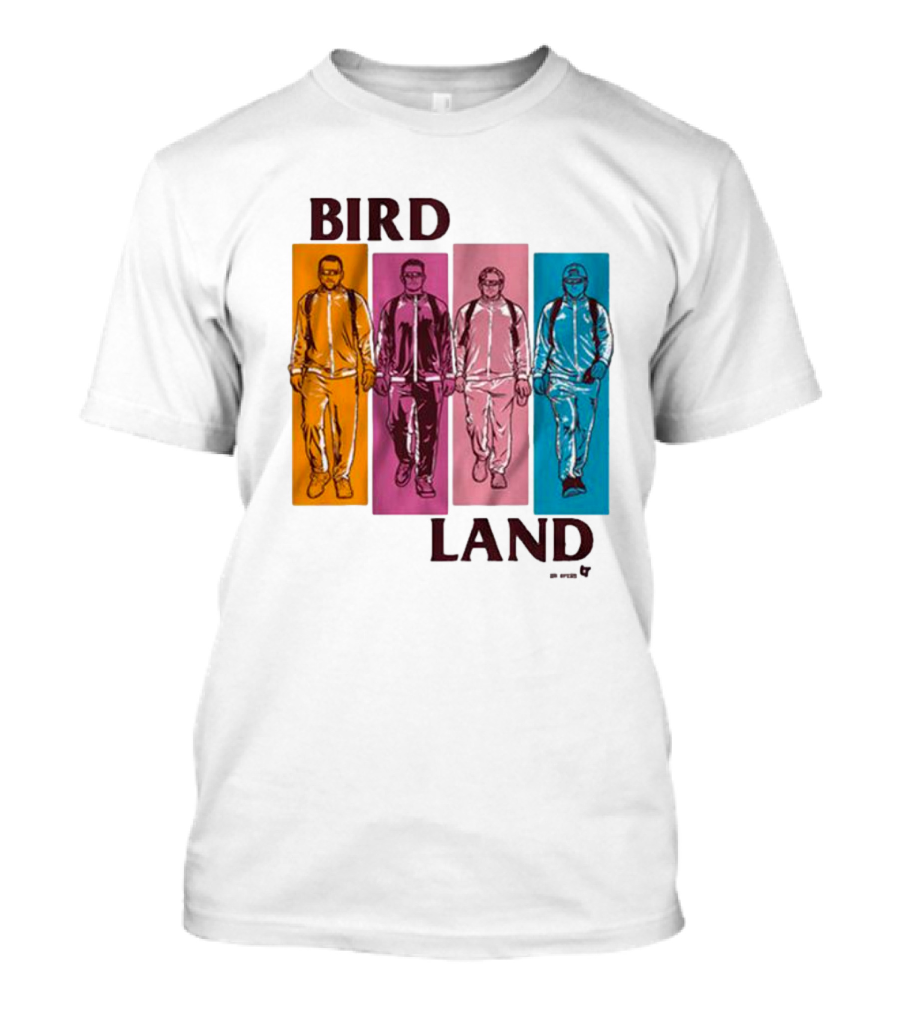 BIRDLAND BROS WALKING COLOR PANELS T-Shirt