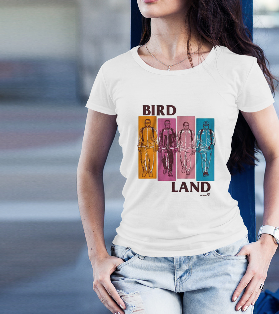 BIRDLAND BROS WALKING COLOR PANELS T-Shirt