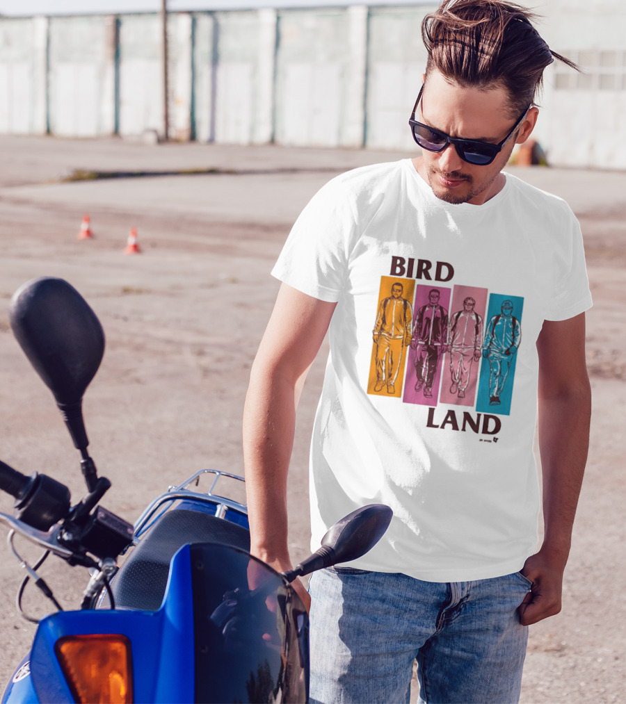 BIRDLAND BROS WALKING COLOR PANELS T-Shirt