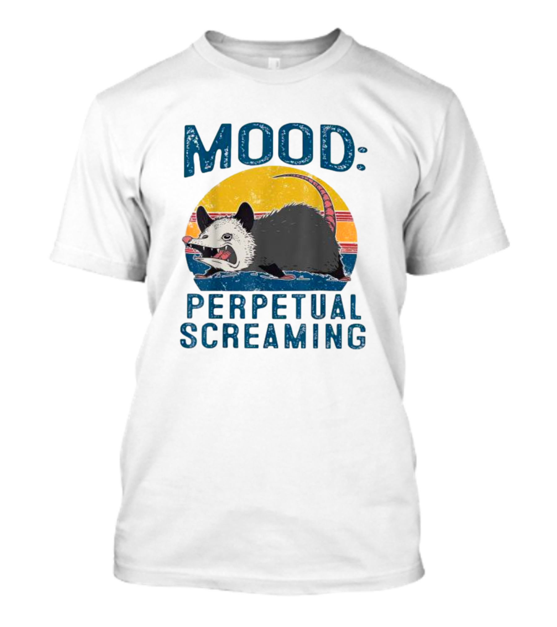Mood Perpetual Screaming Opossum Vintage T-Shirt