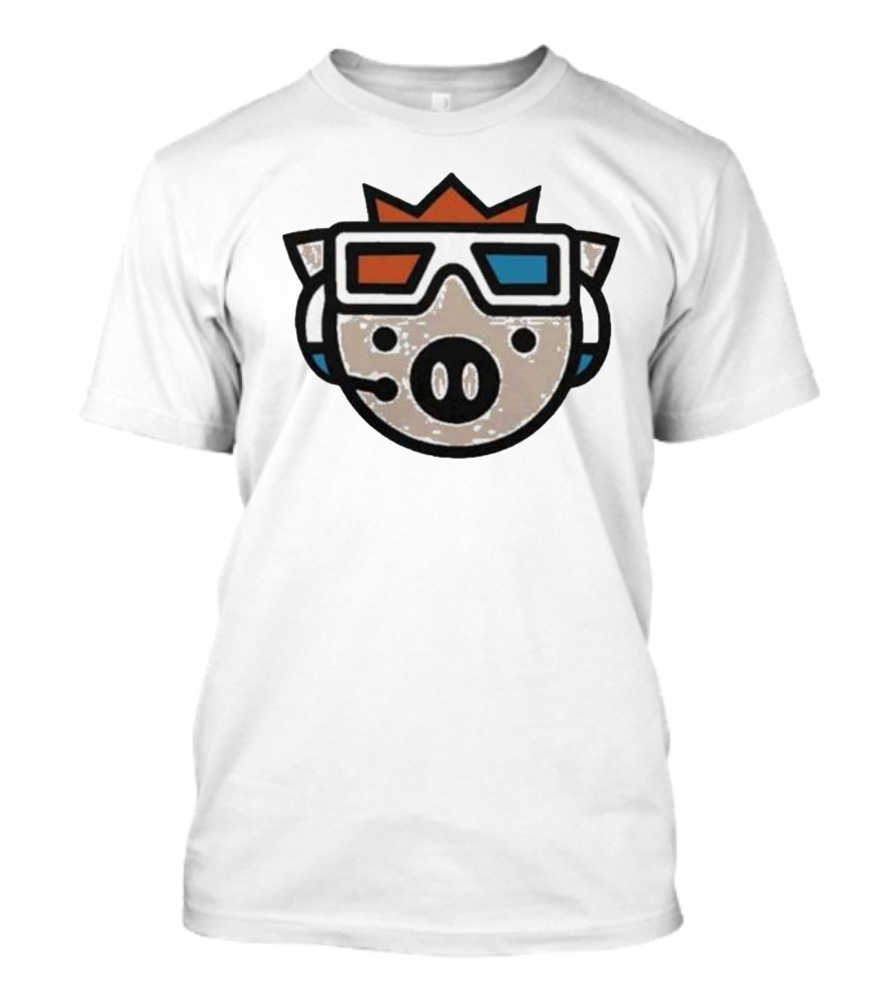 Technoblade Pig With 3D Glasses And Headset T-Shirt