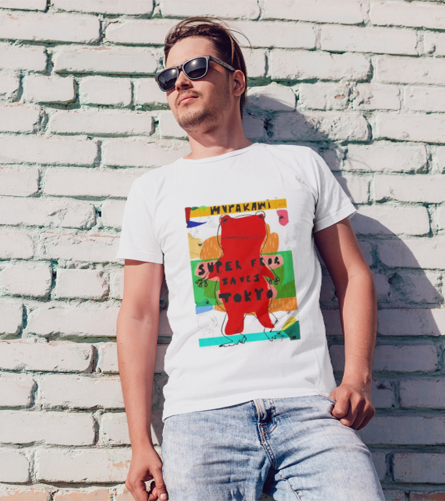 Super Frog Saves Tokyo Haruki Murakami T-Shirt