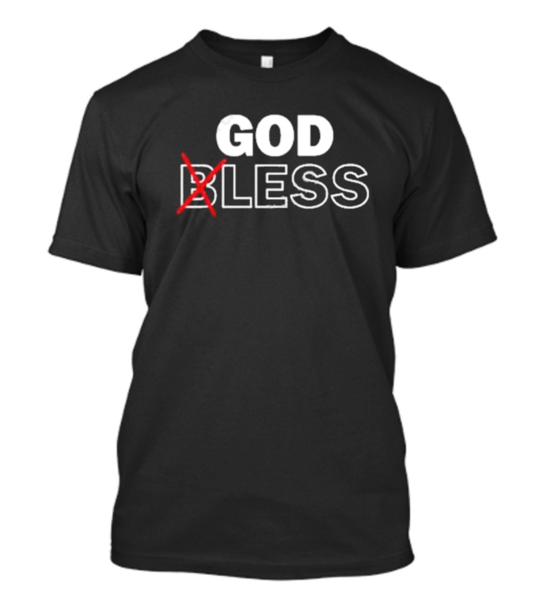 Wendelltalks God Bless Crossed Out T-Shirt