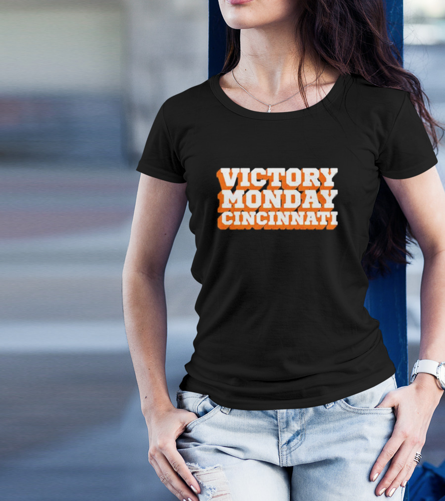 VICTORY MONDAY CINCINNATI Bengals Football Celebration T-Shirt