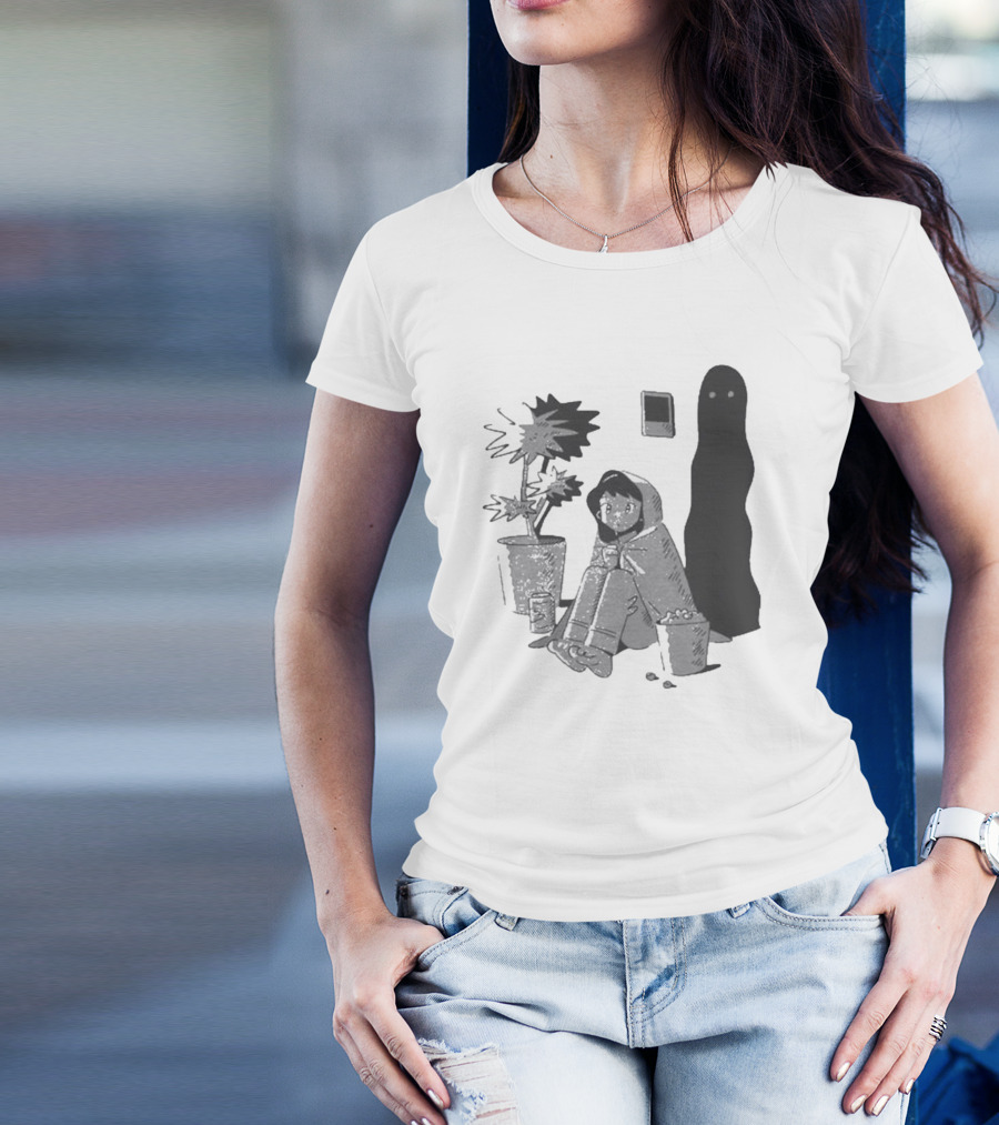 21Sailors Merch Phantom Cozy Ghost Night Scene T-Shirt