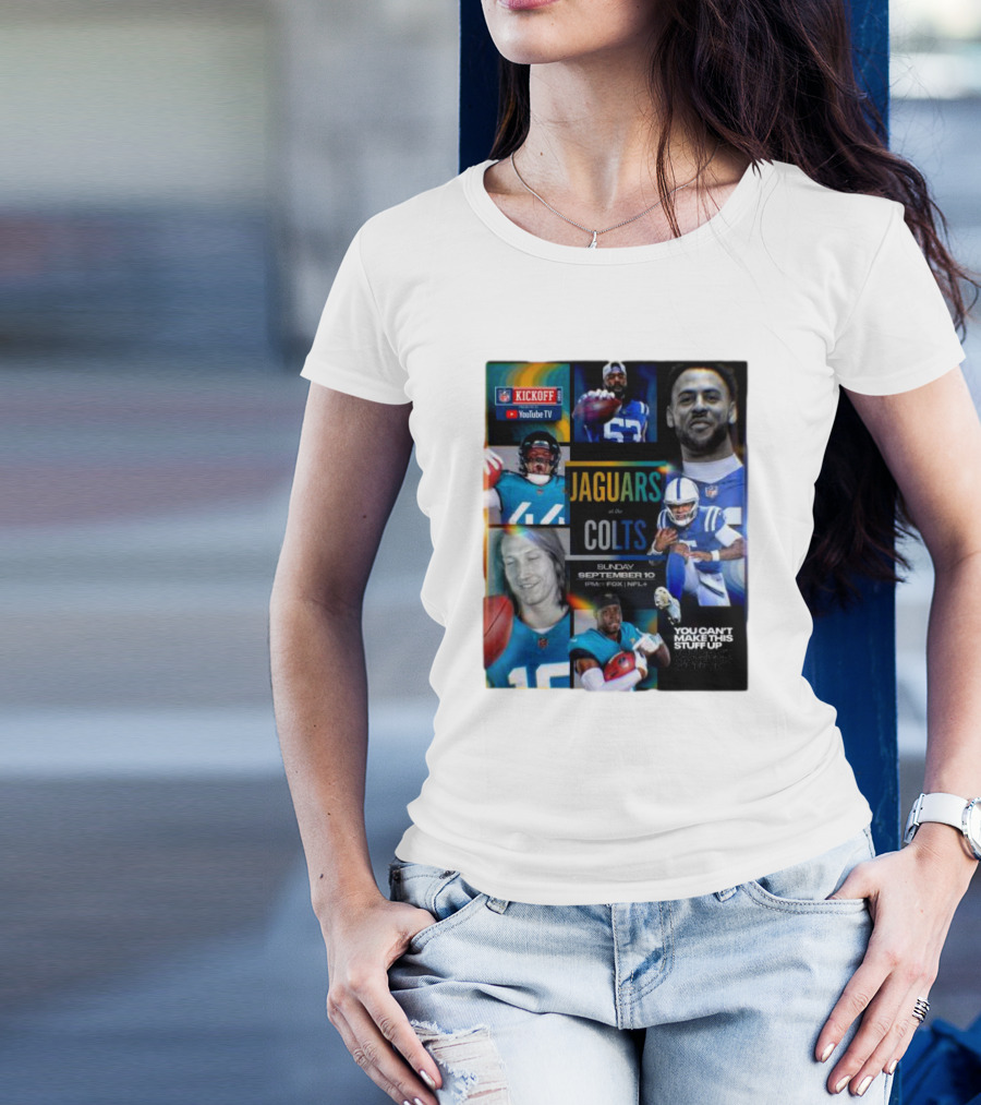 Jaguars At Colts NFL Kickoff Sunday September 10 YouTube TV T-Shirt