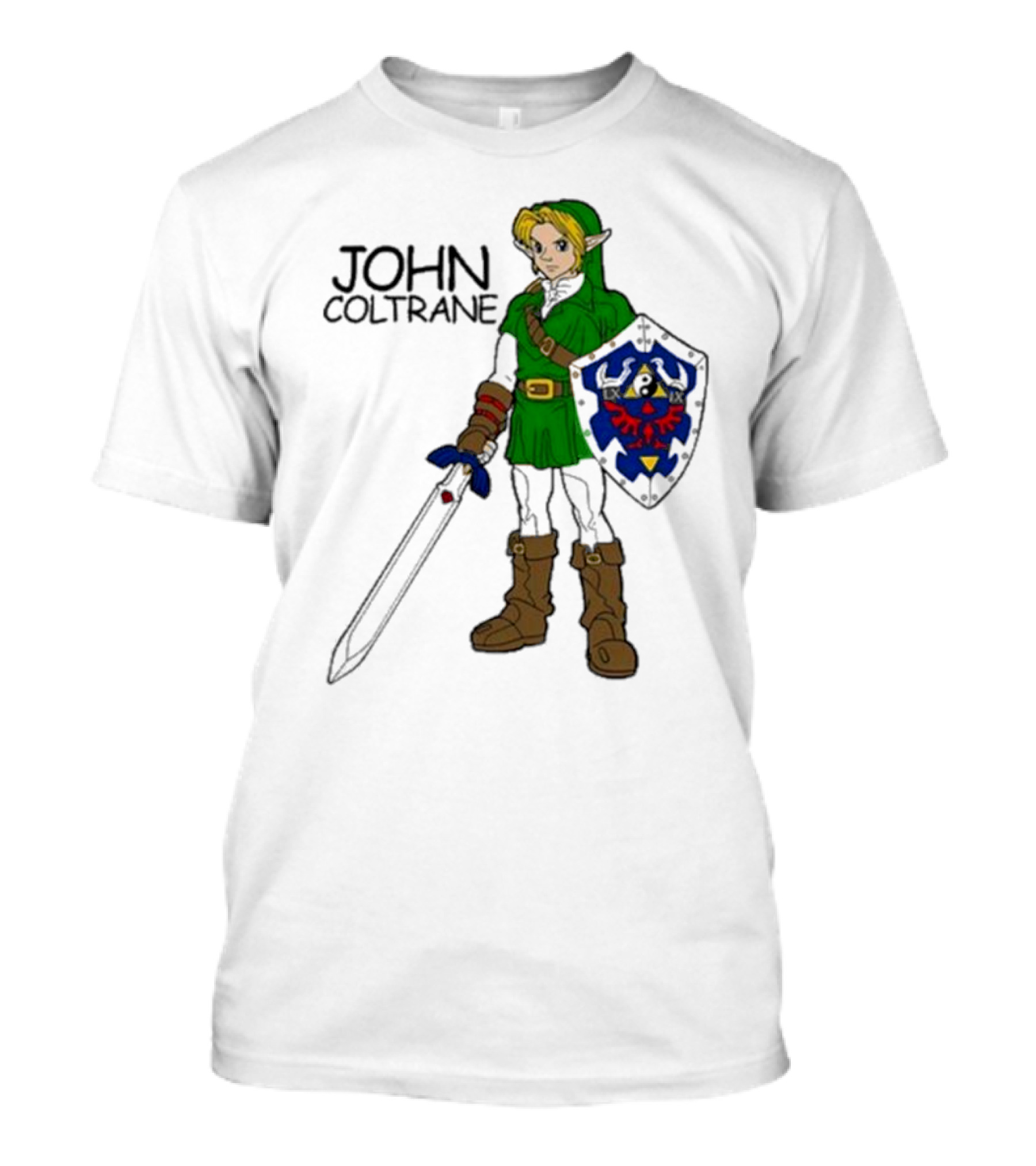 JOHN COLTRANE Legend Of Zelda Link Mashup T-Shirt