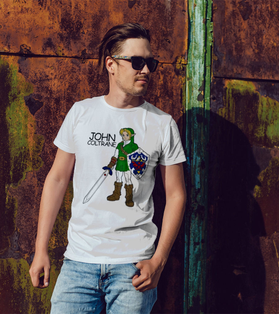 JOHN COLTRANE Legend Of Zelda Link Mashup T-Shirt