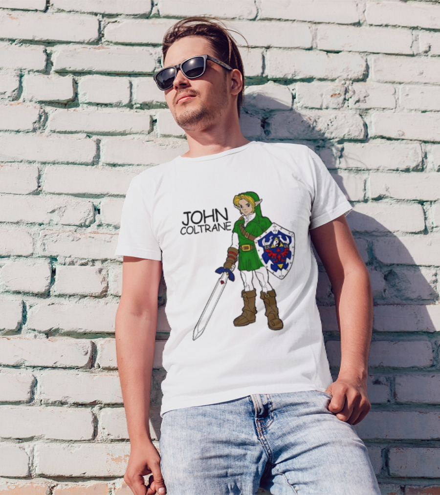 JOHN COLTRANE Legend Of Zelda Link Mashup T-Shirt