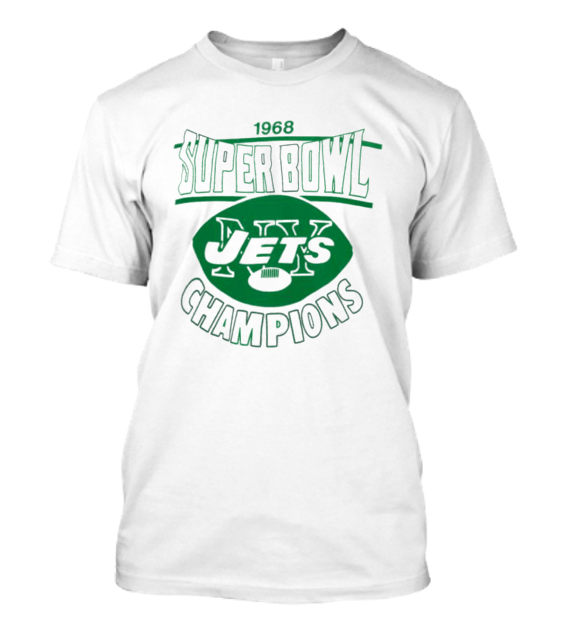 1968 New York Jets Super Bowl Champions Tri-Blend T-Shirt