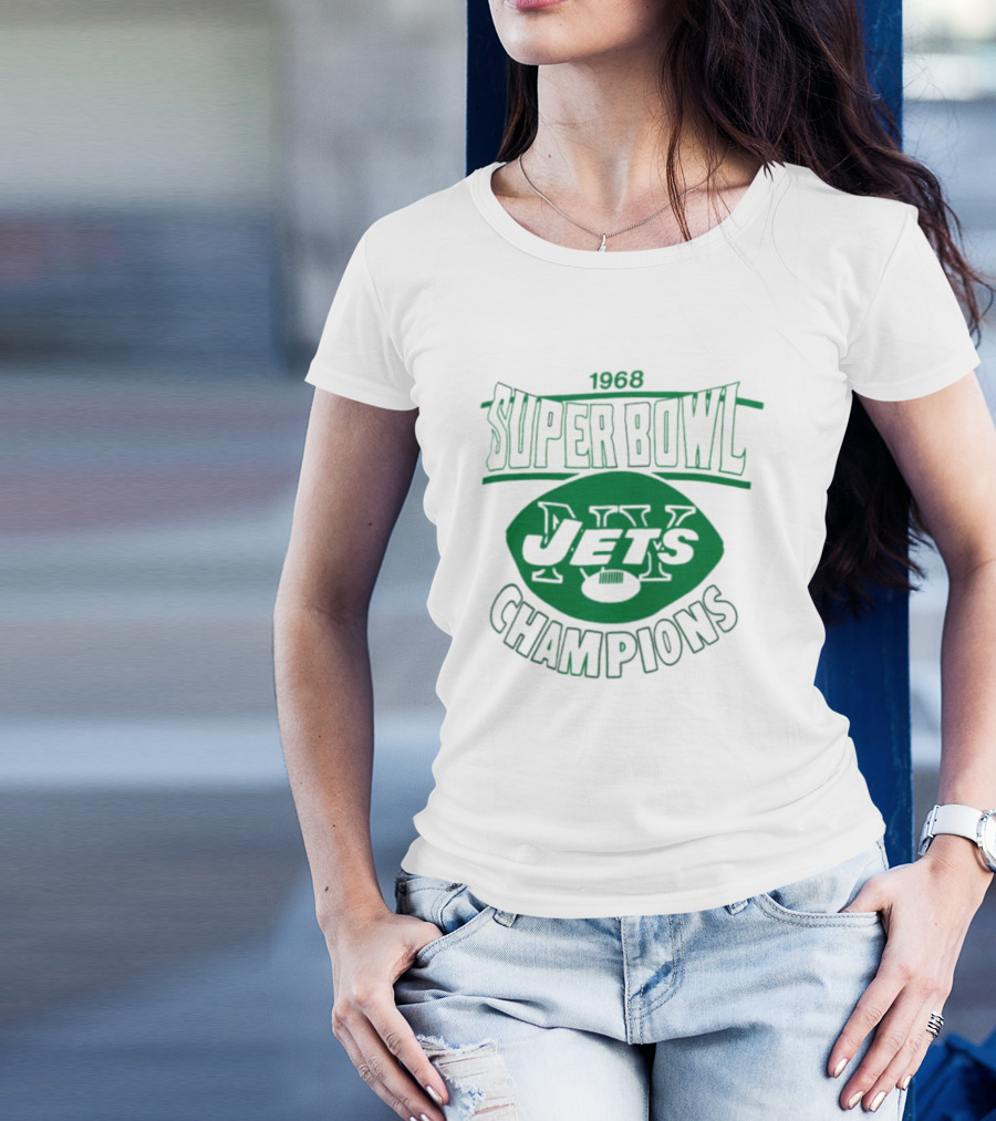 1968 New York Jets Super Bowl Champions Tri-Blend T-Shirt