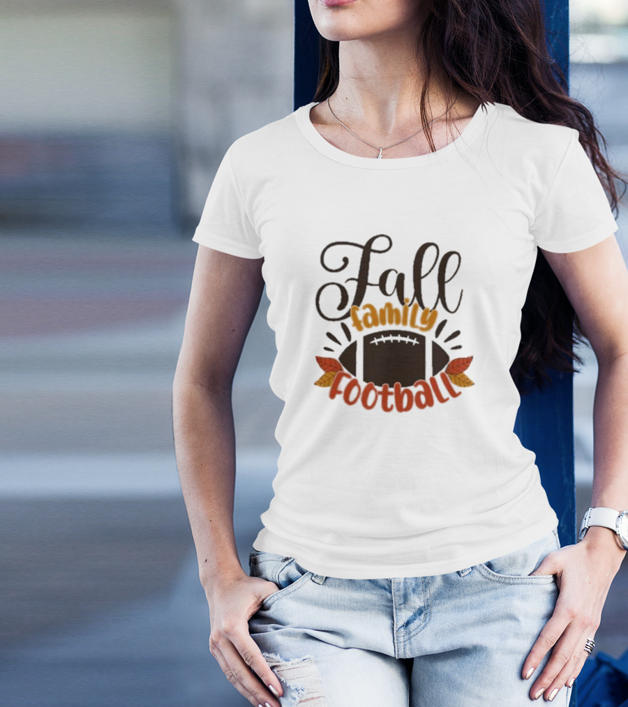 Fall Family Football Phase 6 Autumn Leaves T-Shirt