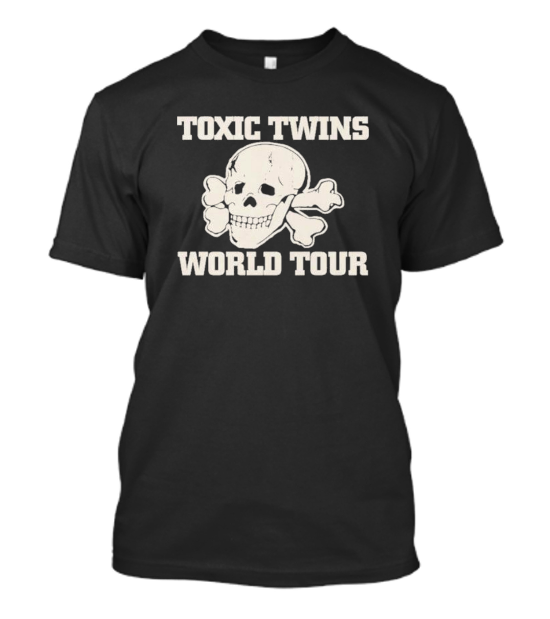Toxic Twins World Tour Skull And Crossbones Emblem T-Shirt