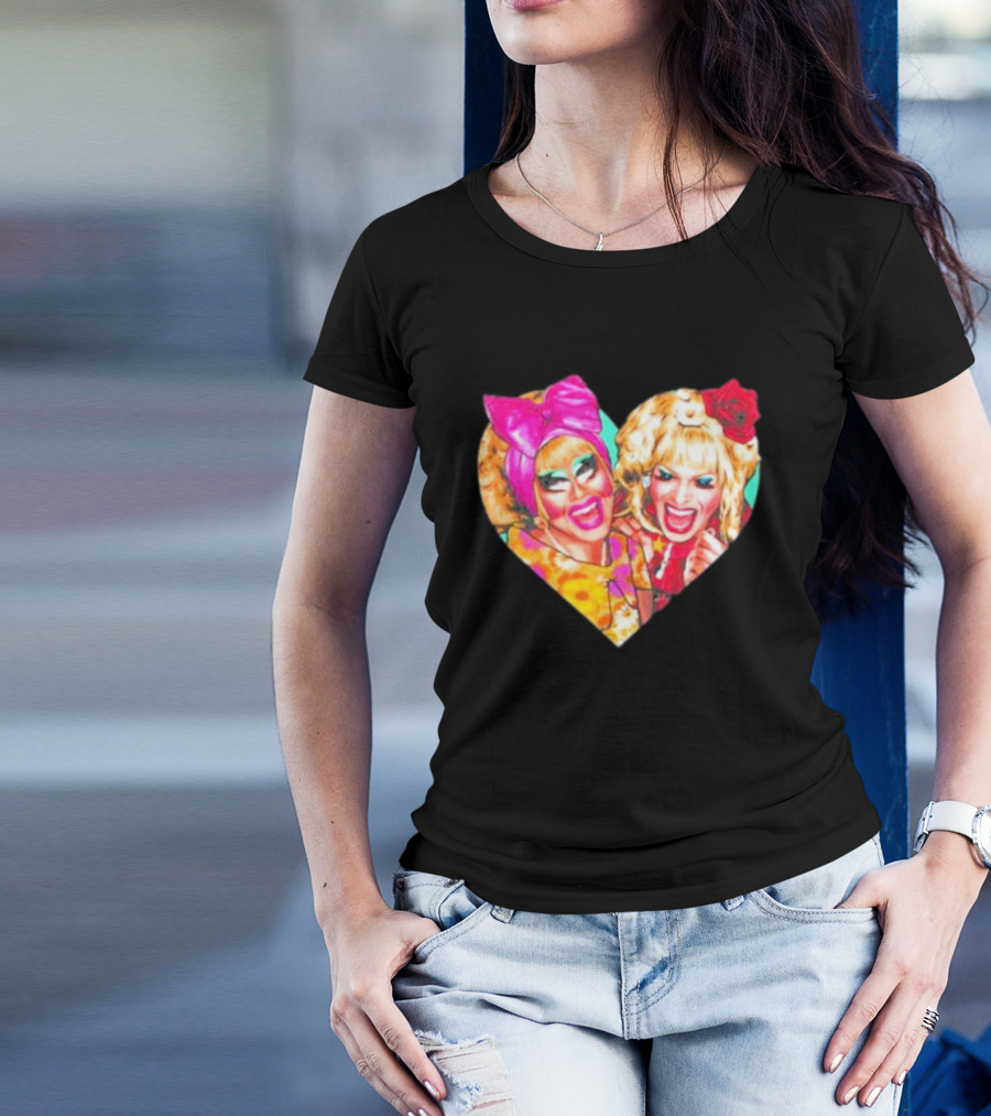 Trixie Mattel Katya Heart Funny Nordacious T&K T-Shirt