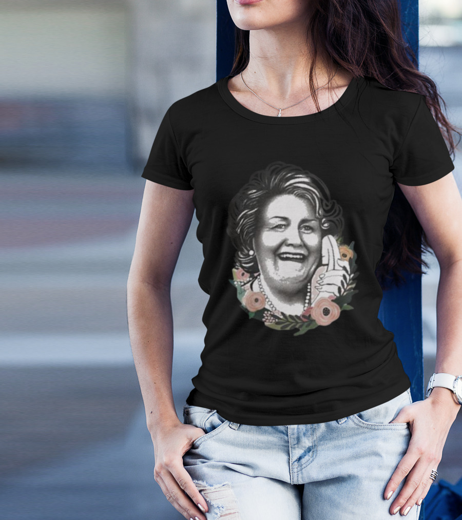 Nordacious Hyacinth With Floral Accents And Phone Gesture T-Shirt
