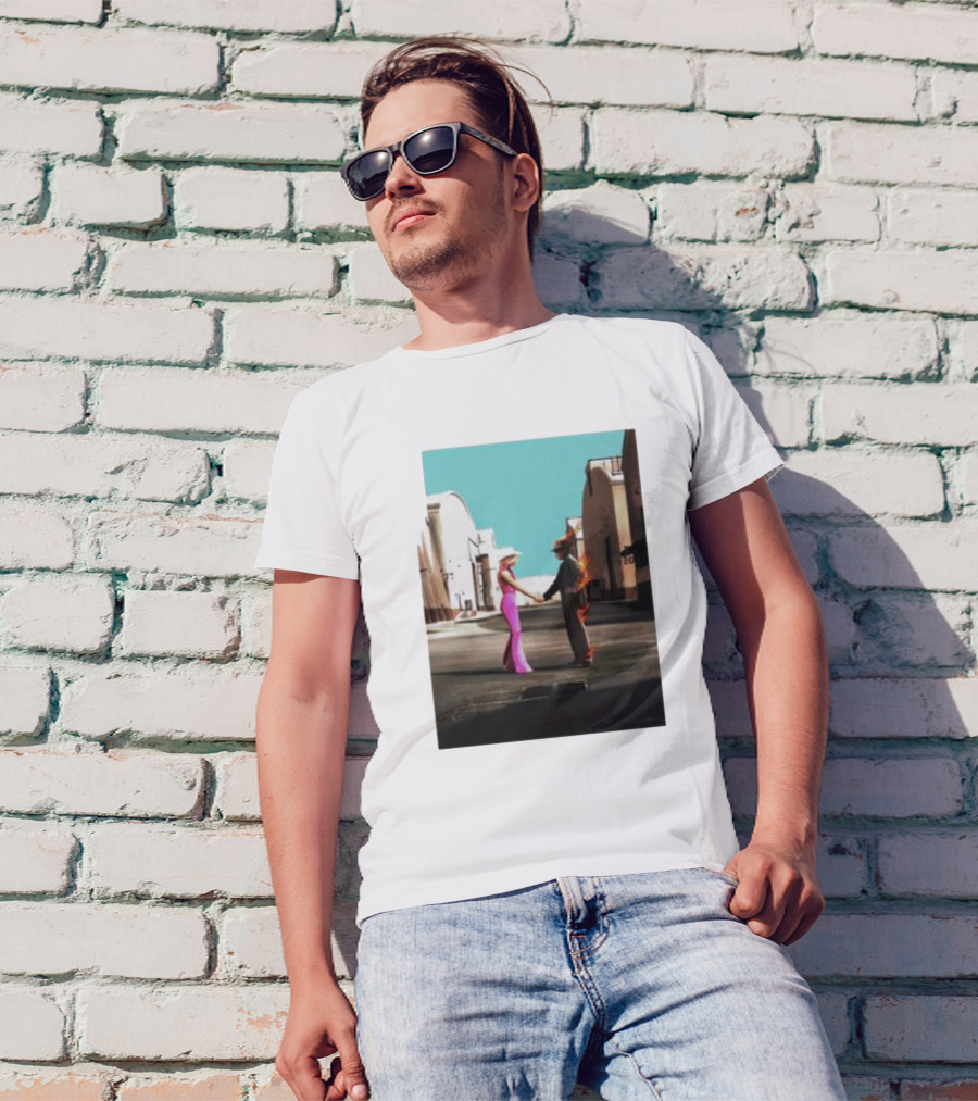 Barbenheimer Pink Floyd Wish You Were Here Scene T-Shirt