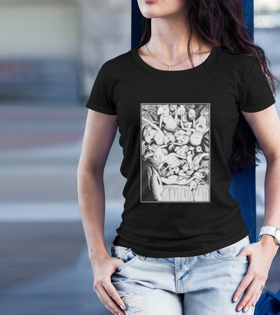 Oneyplays Horror Manga Boys Disturbing Creature Chaos T-Shirt