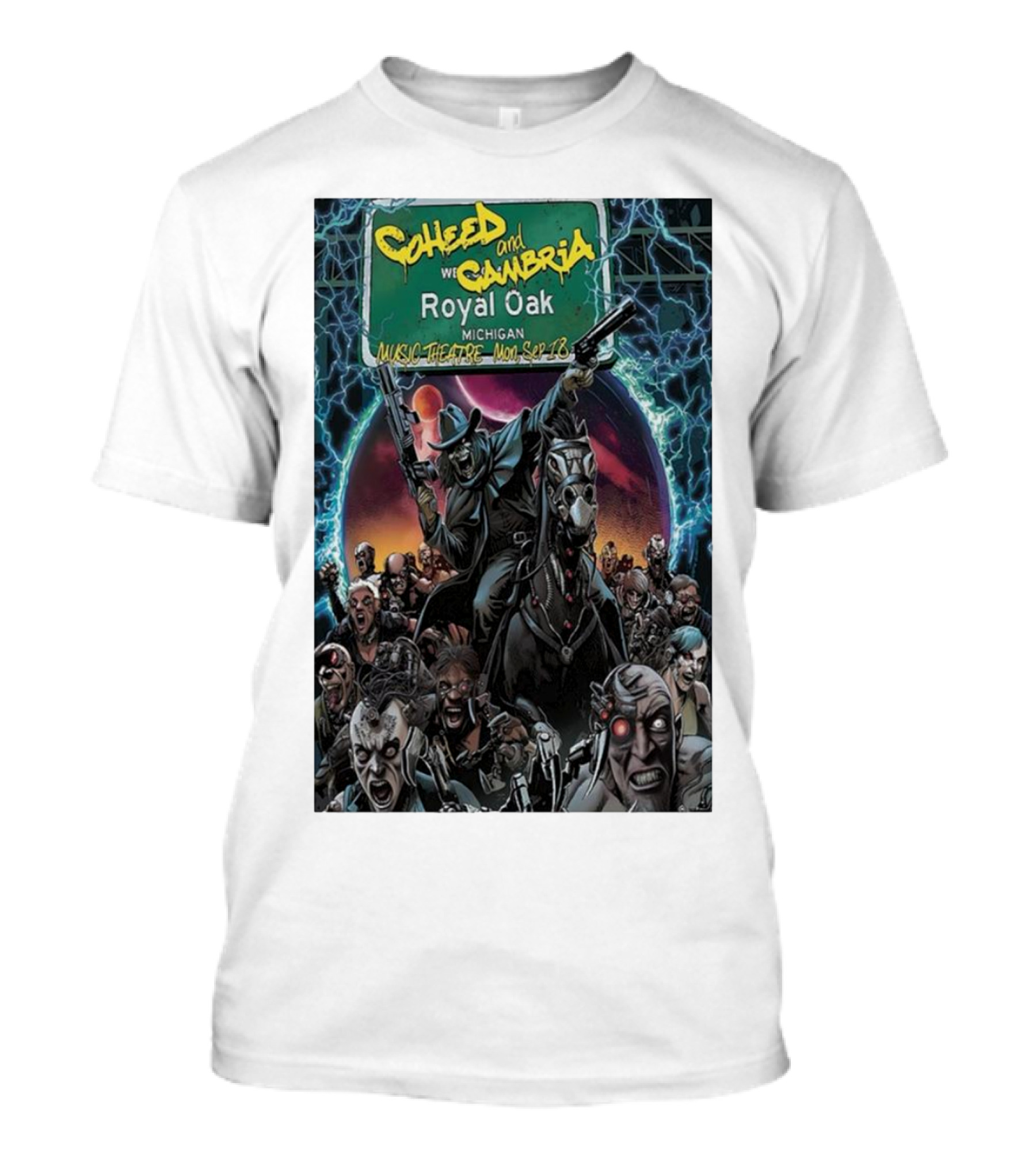 Coheed And Cambria Royal Oak Michigan Music Theatre Sep 18 T-Shirt