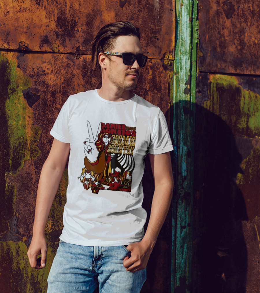 Daniel Donato’s Cosmic Country Relix Session Psychedelic Peace Sign T-Shirt