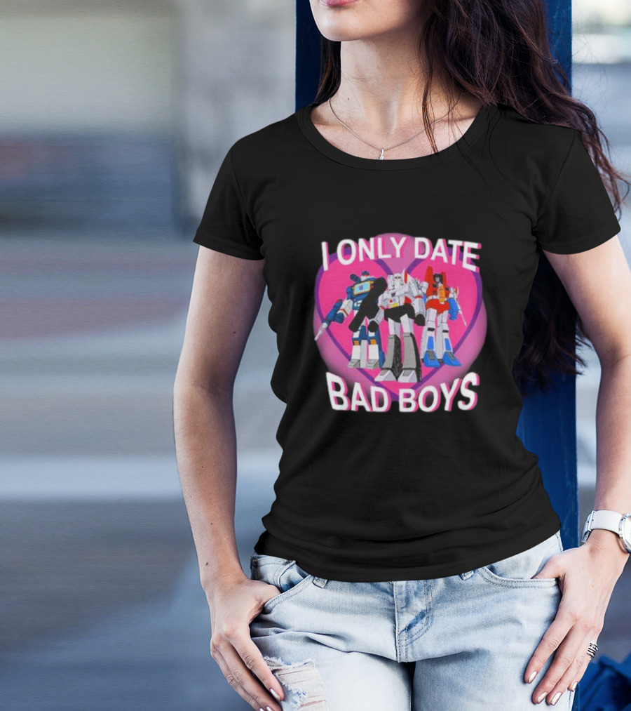 I Only Date Bad Boys Decepticon High Command Transformers T-Shirt