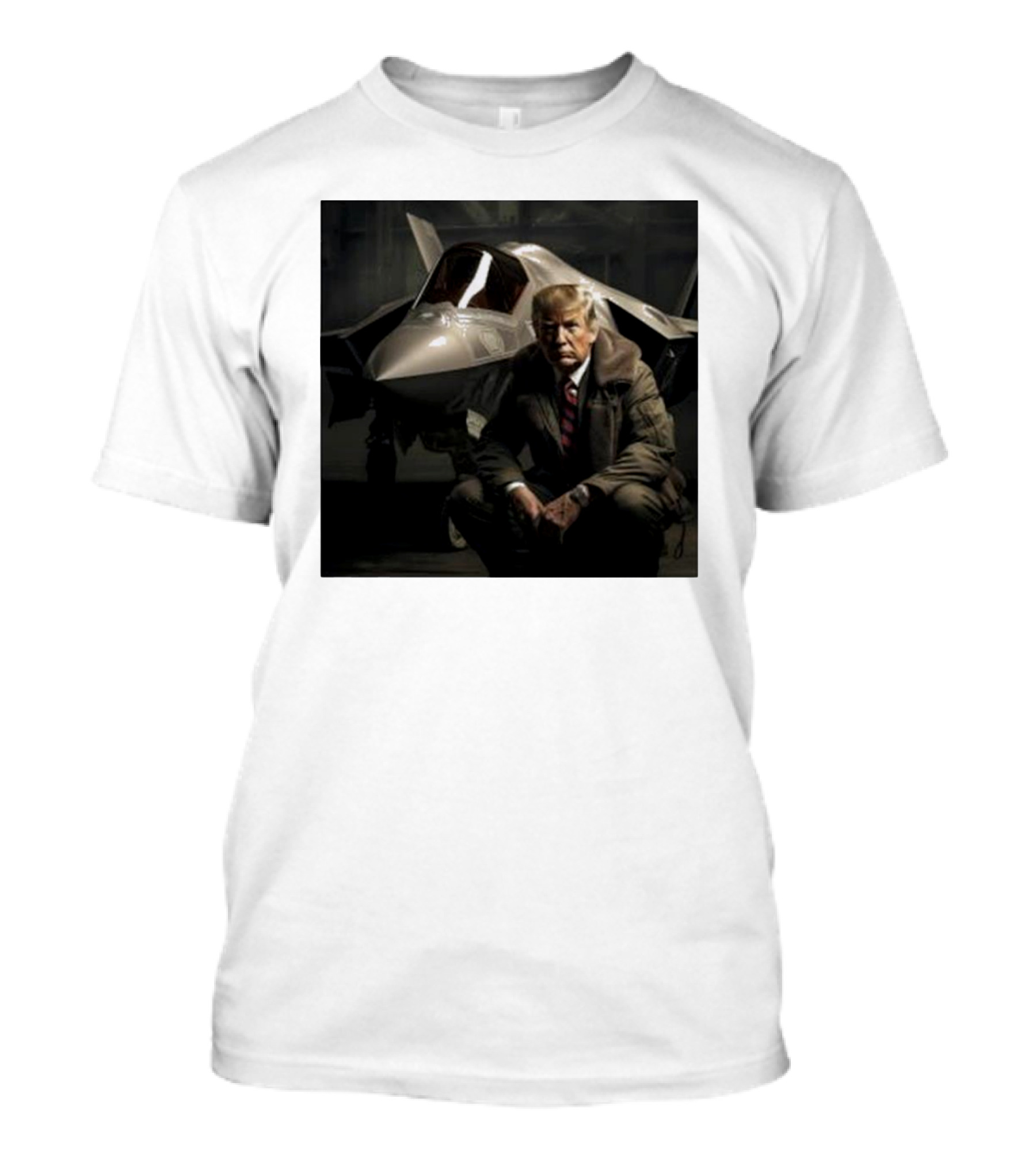 Donald Trump With F-35 Jet T-Shirt