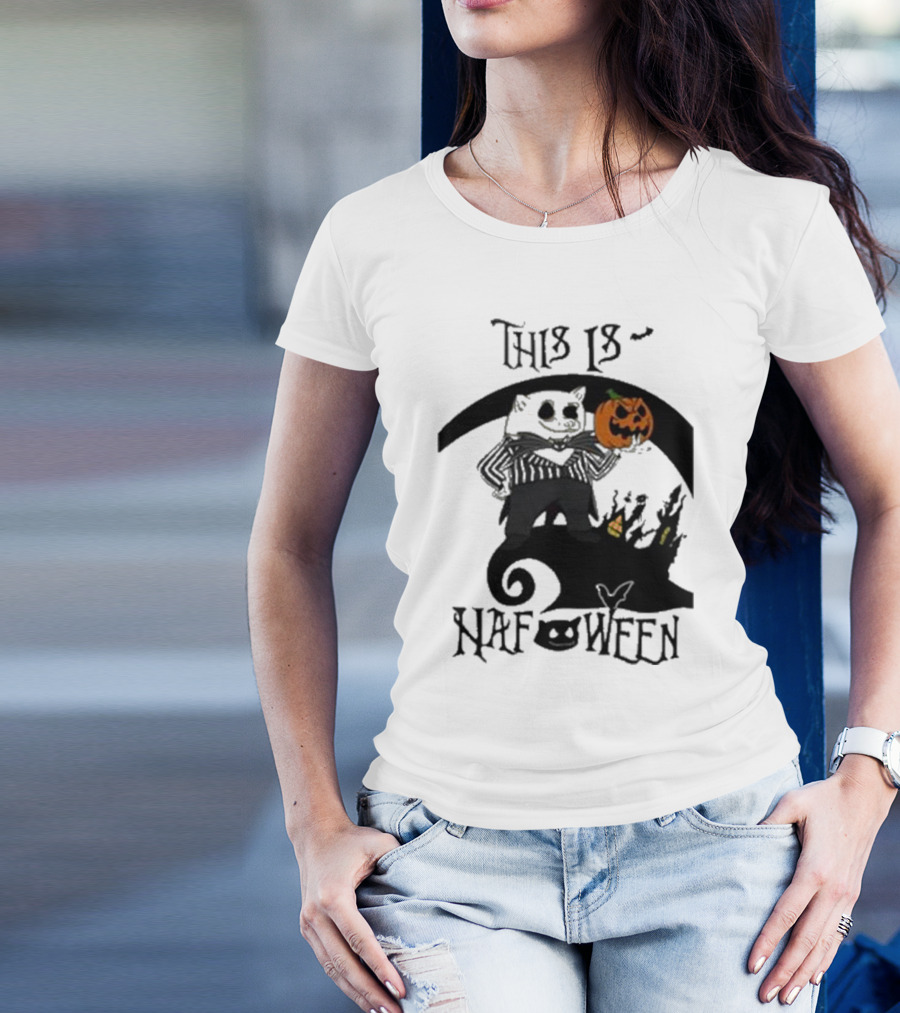 This Is Nafoween Halloween Nafo Pumpkin Character T-Shirt