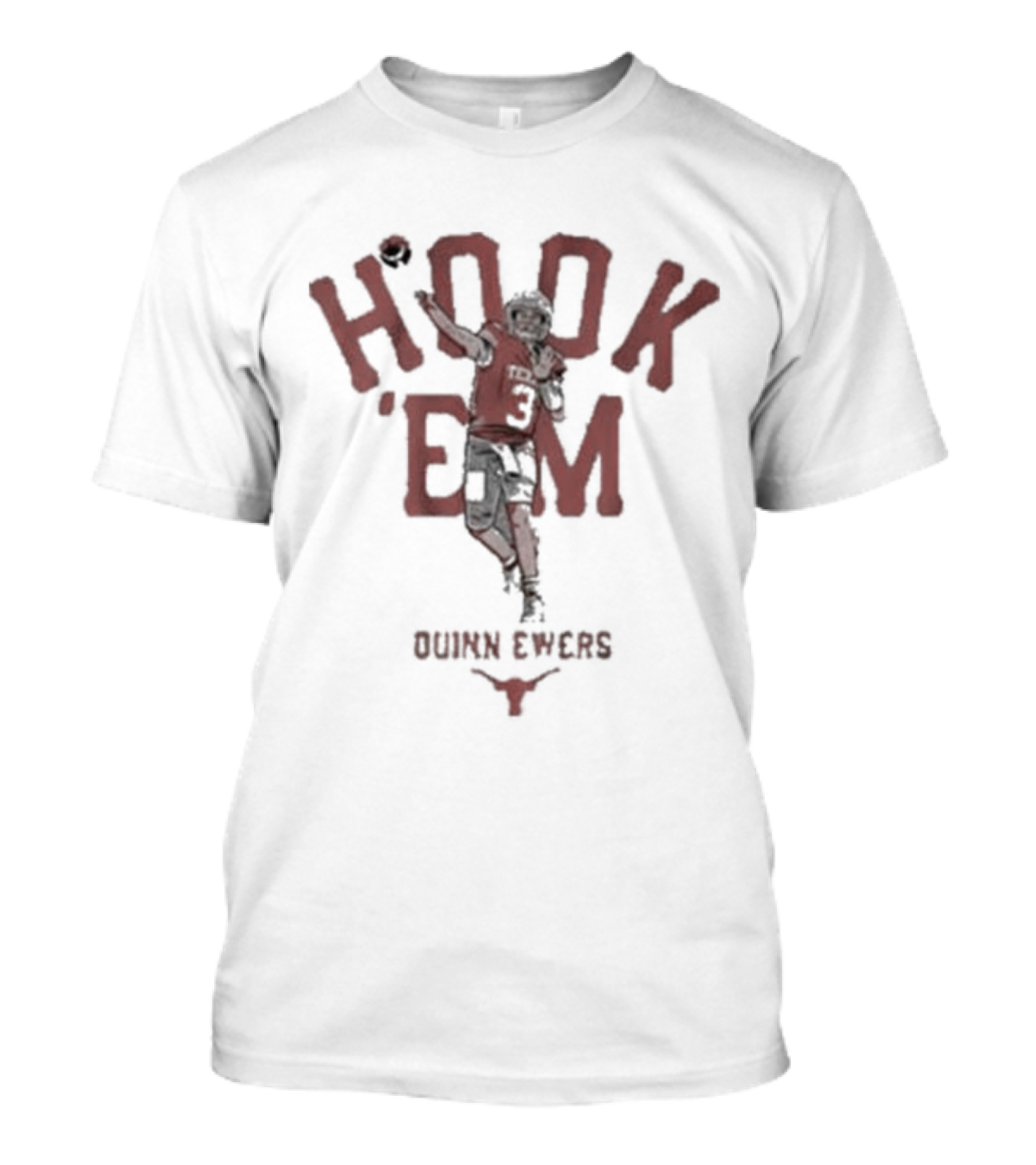 Hook 'Em Quinn Ewers Texas Football T-Shirt